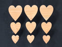 Heart Inlays--Multi-Size Solid Heart Inlays