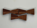 Bowtie--Small Patriotic Rustic Flag Bowtie Inlays (1112S Series)