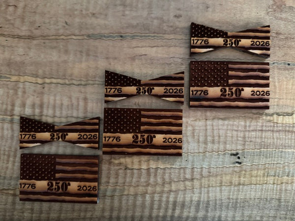 Limited Edition--250th Patriotic Flag Inlays