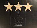 Star--1/4" Large 5 Point Solid Star Expansion Pack (Original Star)