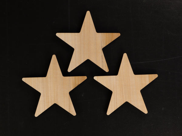 Star--1/4" Large 5 Point Solid Star Inlays (Original Star)