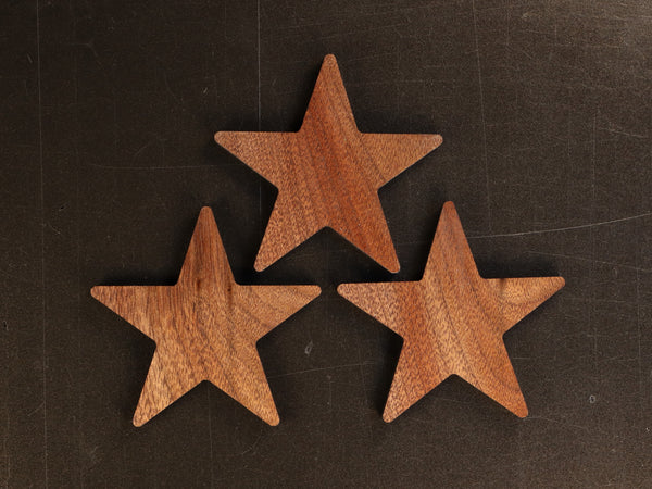 Star--1/4" Large 5 Point Solid Star Inlays (Original Star)