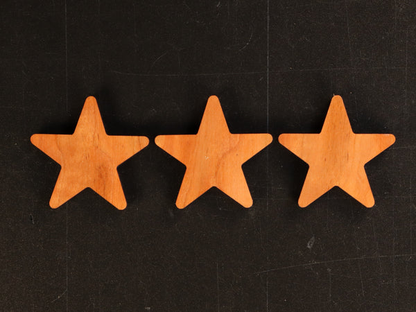 Star--1/4" Small 5 Point Solid Star Inlays