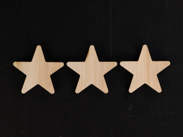 Star--1/4" Small 5 Point Solid Star Inlays