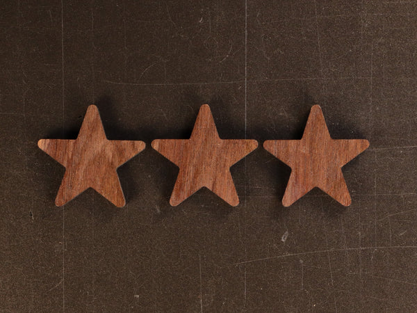 Star--1/4" Small 5 Point Solid Star Inlays
