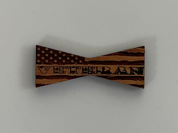 Bowtie--Small Patriotic Veteran Flag Inlays (1112S Series)