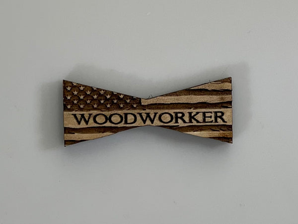 Bowtie--Small Patriotic Woodworker Flag Inlays (1112S Series)