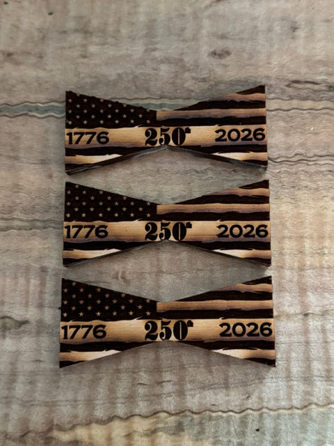 Limited Edition--250th Patriotic Flag Inlays
