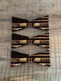 Limited Edition--250th Patriotic Flag Inlays