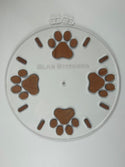 Clock--Dog Print Clock Kit