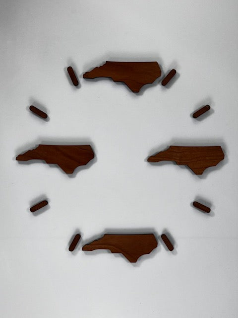 Clock--North Carolina Inlays