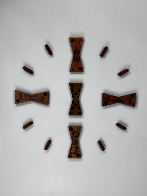 Clock--Royal Flush Inlays