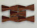 Bowtie--Medium Patriotic Rustic Flag Bowtie Inlays (1112M Series)