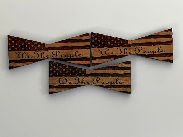 Bowtie--Large Patriotic We the People Flag Bowtie Inlays (1112L Series)