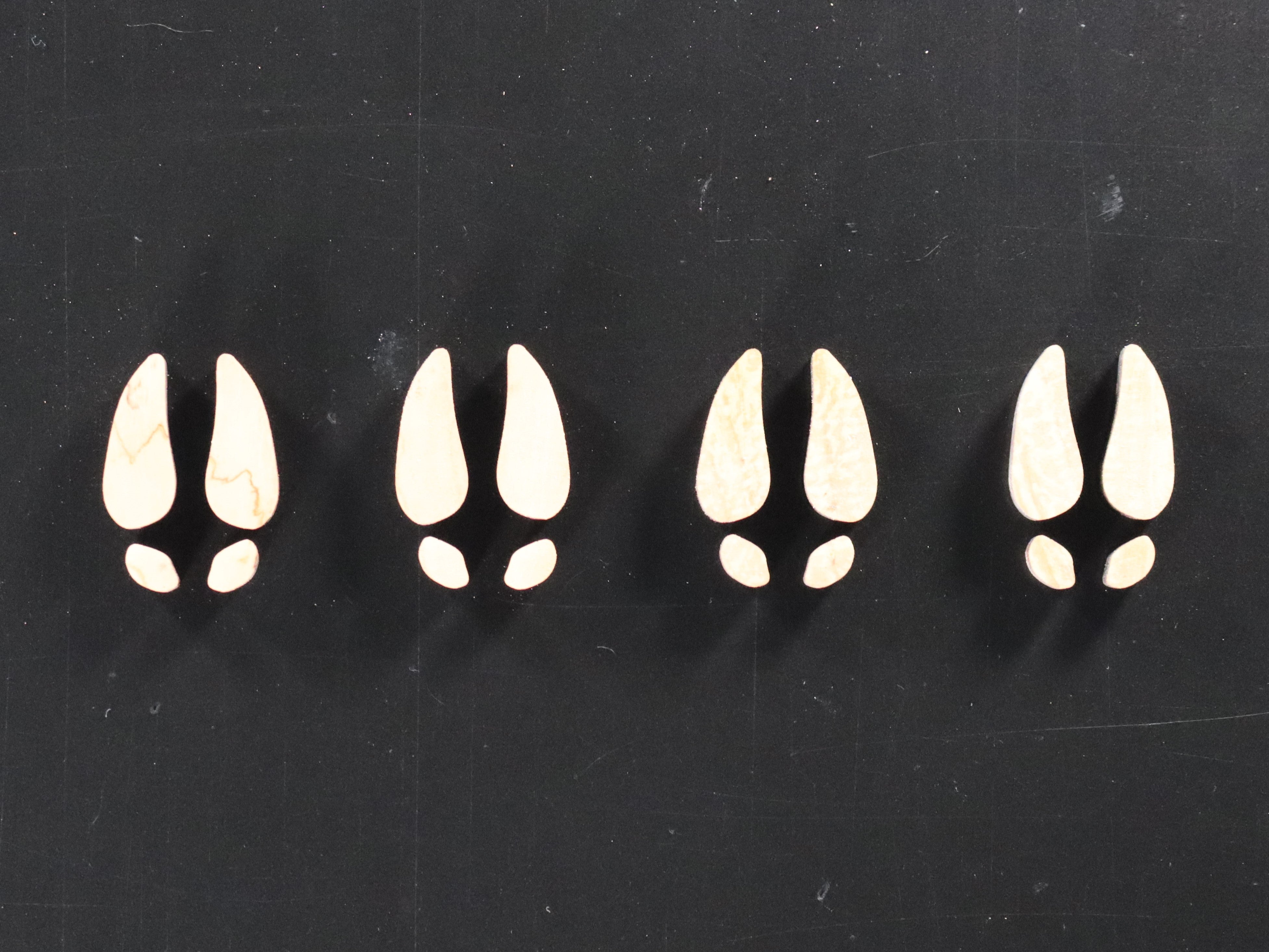 Deer Track Inlays | Various Wood Types | Slab Stitcher