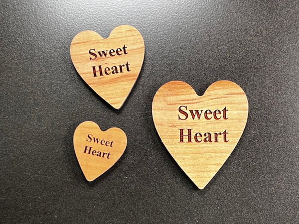 Heart Inlays--Engraved Heart Inlays
