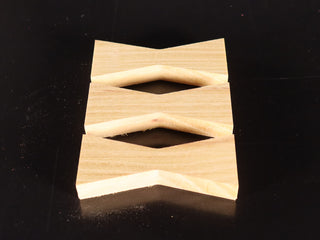 Limited Edition--1/2" Thick Osage Bowtie Inlays