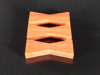 Limited Edition--1/2" Thick Padauk Bowtie Inlays