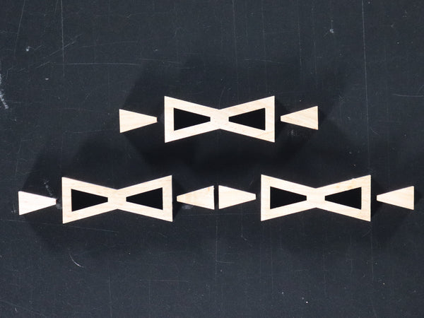 Bowtie--Large Bowtie Inset Two-Tone Inlays (1112L Series)