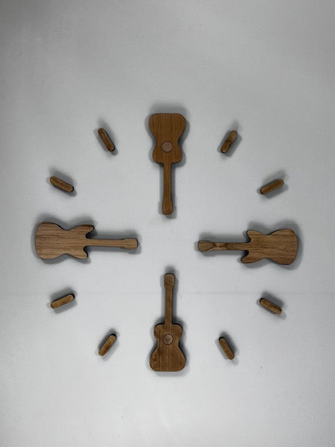 Clock--Guitar Inlays