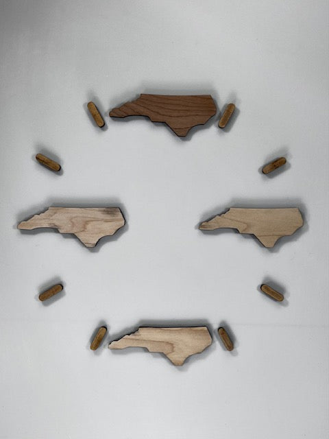 Clock--North Carolina Inlays