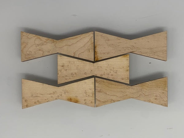 Limited Edition--1/4" Birds Eye Maple Bowtie Inlays (1112 Series)