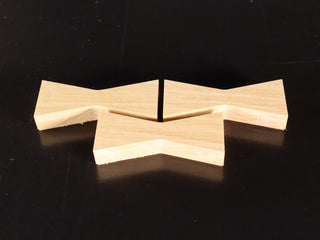 Limited Edition--1/2" Thick Osage Bowtie Inlays