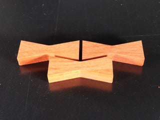 Limited Edition--1/2" Thick Padauk Bowtie Inlays