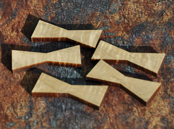 Limited Edition--1/4" Quilted Maple Inlays
