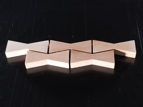 Booqa Inlay Bowtie--Medium Bowtie Inlays (1112M Series) | Slab Stitcher