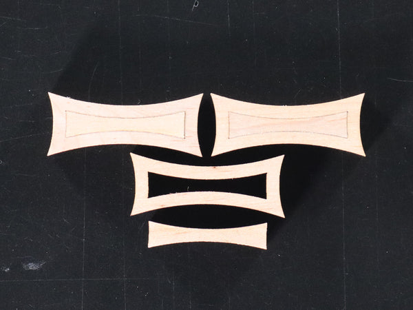Concave--Medium Concave Inset Two-Tone Inlays (0209CM  Series)