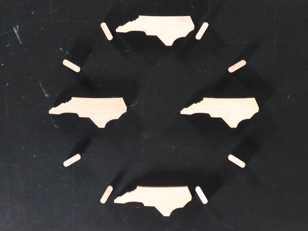 Clock--North Carolina Inlays