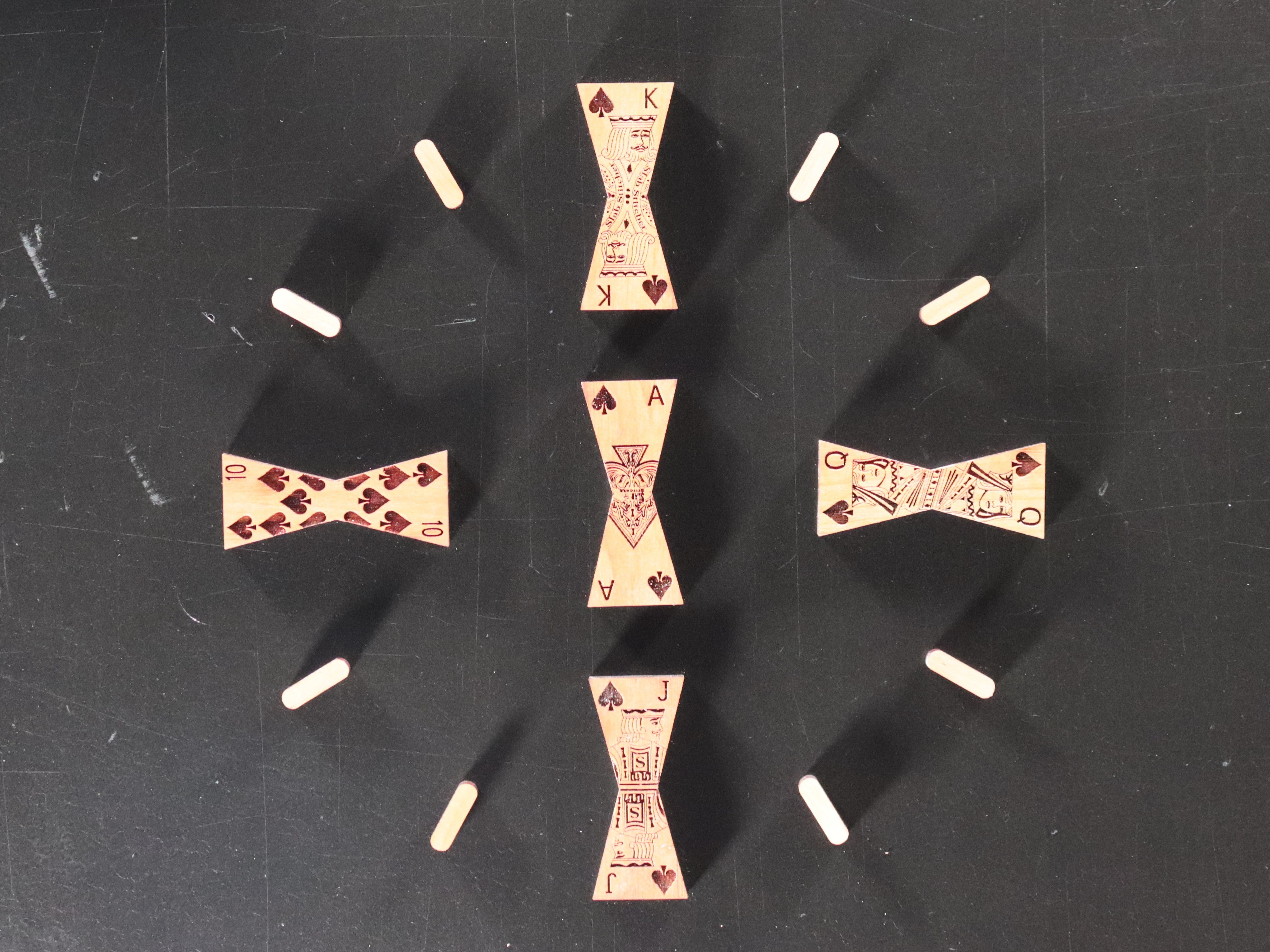 Clock--Royal Flush Inlays | Slab Stitcher