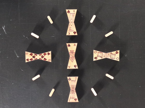 Clock--Royal Flush Inlays