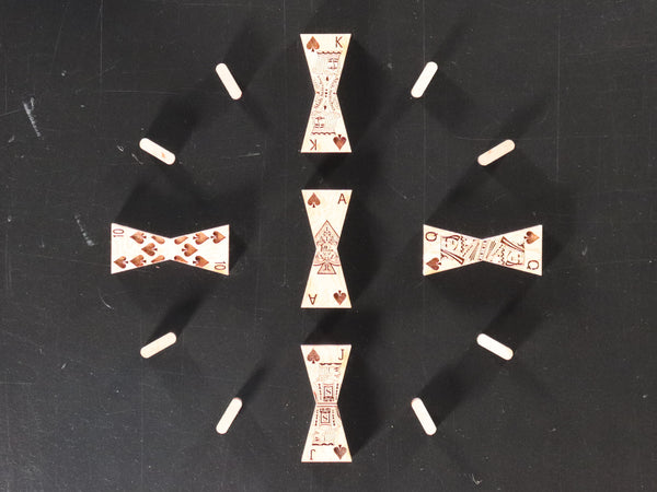 Clock--Royal Flush Inlays