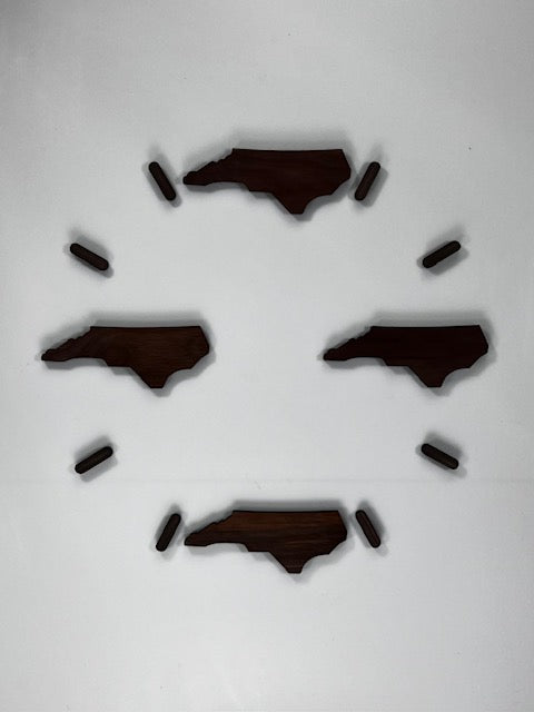 Clock--North Carolina Inlays