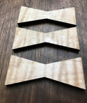 1112S-TM (3) Small Tiger Maple Bow Tie Inlays