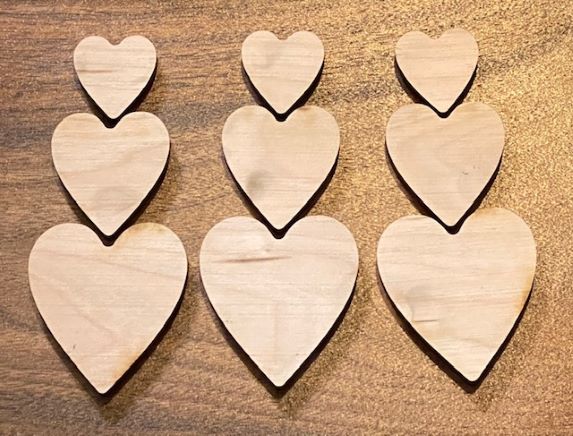 Cherry Heart Inlays