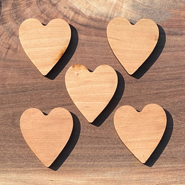 Cherry Medium Heart Inlays