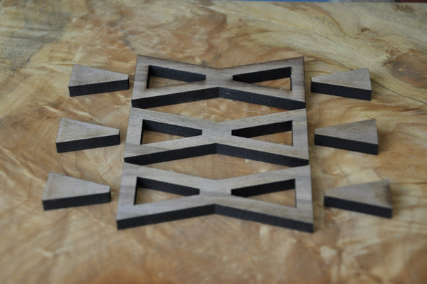 Inset Two-Tone Walnut