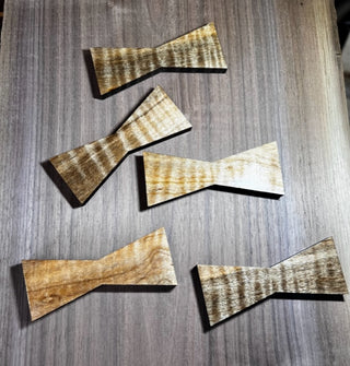 Limited Edition--1/4" Blu Maple Bowtie Inlays (1112 Series)