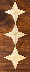 Maple 4 Point Star Inlays