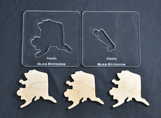 Alaska Maple Wood Inlay Expansion Pack (three-pack) made by Slab Stitcher