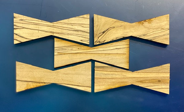 Medium Spalted Maple Bow Tie Inlays