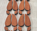 A four pack of 1/4" Padauk Inlays made by Slab Stitcher