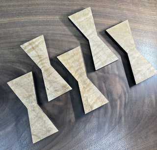 Limited Edition--Quilted Maple Bowtie Inlays (1112 Series)