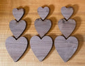 Walnut Heart Inlays