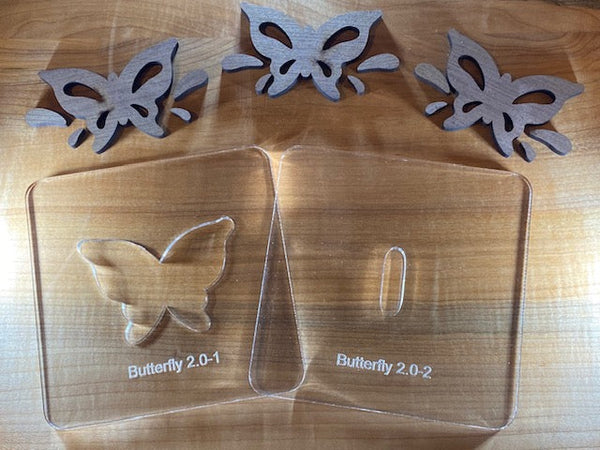 Walnut Inset Two-Tone Butterfly Add-On Pack