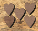 Walnut Large Heart Inlays